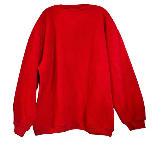 Vintage EBTEK Eddie Bauer Polartec Men's Red Fleece Crewneck Sweatshirt - Picture 2 of 10